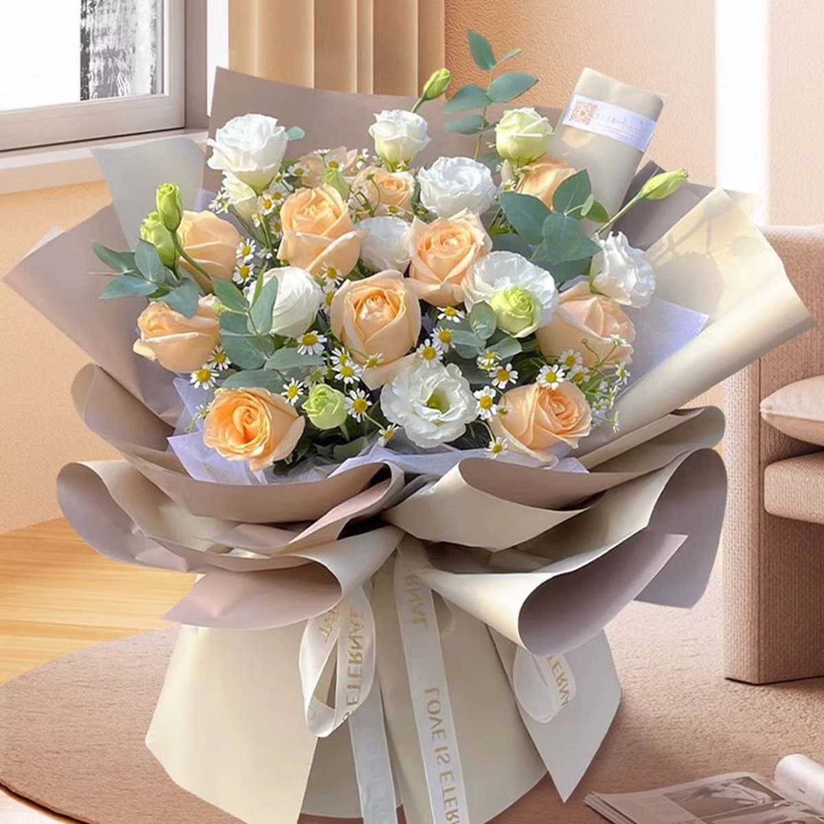 【花漾年华】11朵香槟玫瑰花束